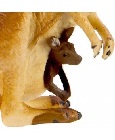 Wildlife Collection - Kangaroo with Baby Figurine Non-toxic and BPA Free - Ages 3 and Up $37.95 - Kids' Play Animal Figures