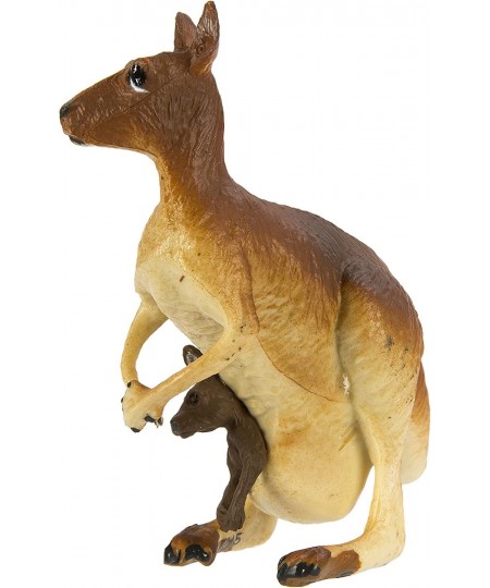 Wildlife Collection - Kangaroo with Baby Figurine Non-toxic and BPA Free - Ages 3 and Up $37.95 - Kids' Play Animal Figures