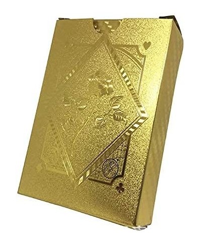 6 Decks of Playing Cards Waterproof Plastic Poker Cards Gold Foil Playing Cards for Party Game Poker Size Standard Index (2 G...