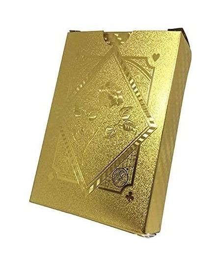 6 Decks of Playing Cards Waterproof Plastic Poker Cards Gold Foil Playing Cards for Party Game Poker Size Standard Index (2 G...