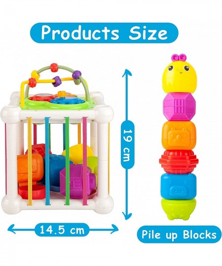 Shape Sorter Toys for Babies 6-12 Months Montessori Sensory Bin Cube with Xylophone Gift for Toddler Boy Girl Age 1 2 3 $29.0...