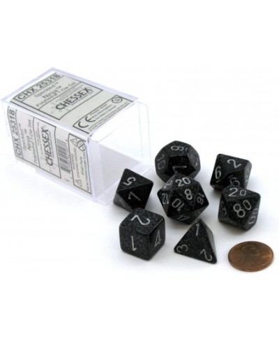 Dice: Polyhedral 7-Die Speckled Dice Set - Ninja $16.88 - Game Accessories