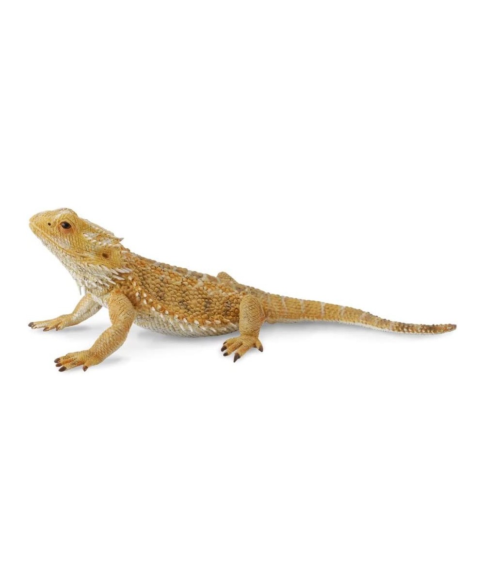 Bearded Dragon Lizard Toy Figure - Authentic Hand Painted Model Tan $14.34 - Kids' Play Animal Figures