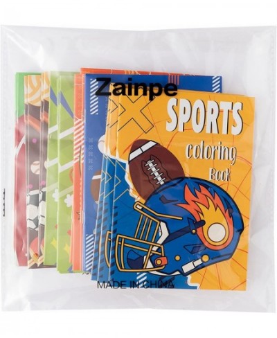 24Pcs Sports Coloring Books for Kids DIY Art Drawing Book with Football Rugby Baseball Basketball Patterns Color Booklets for...