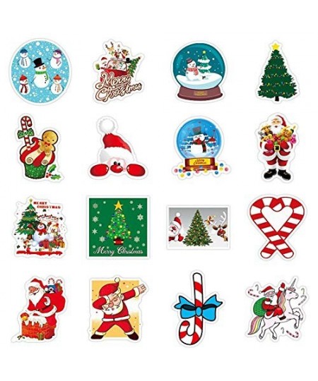 100PCS Christmas Stickers for Tags Crafts Windows Water Bottles Car Laptop Luggage Skateboard Motorcycle Snowboard Phone Stic...