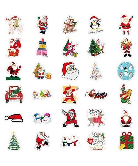 100PCS Christmas Stickers for Tags Crafts Windows Water Bottles Car Laptop Luggage Skateboard Motorcycle Snowboard Phone Stic...