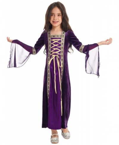 Kids Girls Victorian Renaissance Vintage Dress Gothic Medieval Princess Costume Halloween Outfits $27.72 - Kids' Costumes