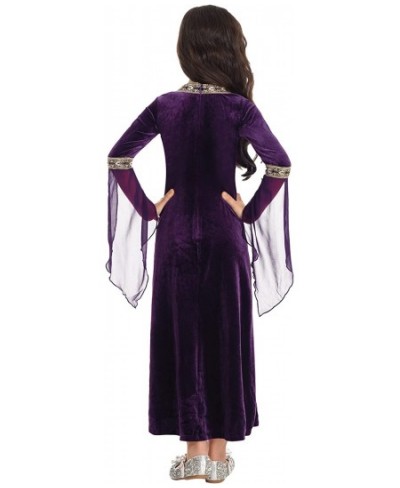 Kids Girls Victorian Renaissance Vintage Dress Gothic Medieval Princess Costume Halloween Outfits $27.72 - Kids' Costumes