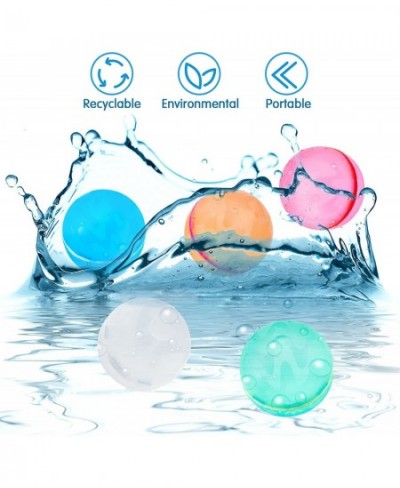 Reusable Water Balloons Magnetic Water Balloons Silicone Quick Fill Sealing Balloons for Kids Girls Boys Summer Funs (10pcs) ...