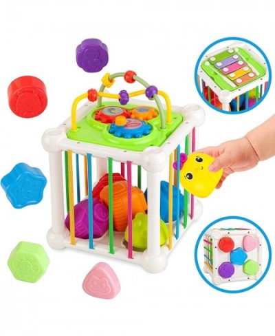 Shape Sorter Toys for Babies 6-12 Months Montessori Sensory Bin Cube with Xylophone Gift for Toddler Boy Girl Age 1 2 3 $29.0...