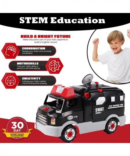 STEM Learning Take Apart Toy Building Set | Build Your Own Car Educational Playset with Tools and Power Drill | DIY Assembly ...