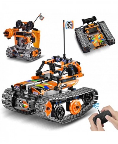 Remote Control STEM Building Kit for Boys 8-12 392 Pcs Science Learning Educational Building Blocks for Kids 3 in 1 Tracked R...