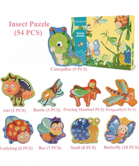 Wooden Puzzles For Kids Ages3-5 Puzzles For Toddlers 1-3 Toddler Puzzles Toys 4-8 Baby Puzzles Dinosaur Puzzle Toys For Kids ...