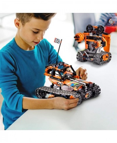 Remote Control STEM Building Kit for Boys 8-12 392 Pcs Science Learning Educational Building Blocks for Kids 3 in 1 Tracked R...