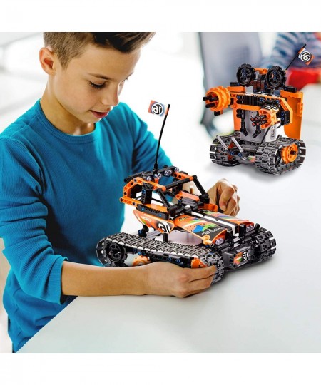 Remote Control STEM Building Kit for Boys 8-12 392 Pcs Science Learning Educational Building Blocks for Kids 3 in 1 Tracked R...