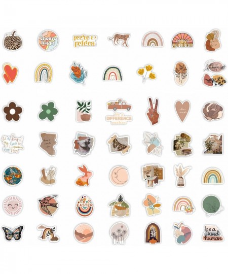 100 Pcs Boho Aesthetic Stickers Preppy Stickers Abstract Line Art Decor Party Favors for Water Bottle Laptop Phone Skateboard...