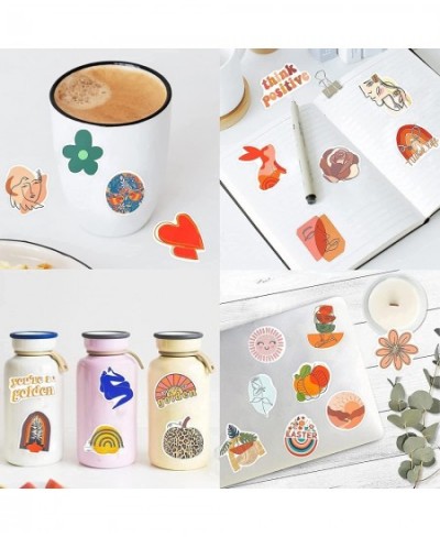 100 Pcs Boho Aesthetic Stickers Preppy Stickers Abstract Line Art Decor Party Favors for Water Bottle Laptop Phone Skateboard...