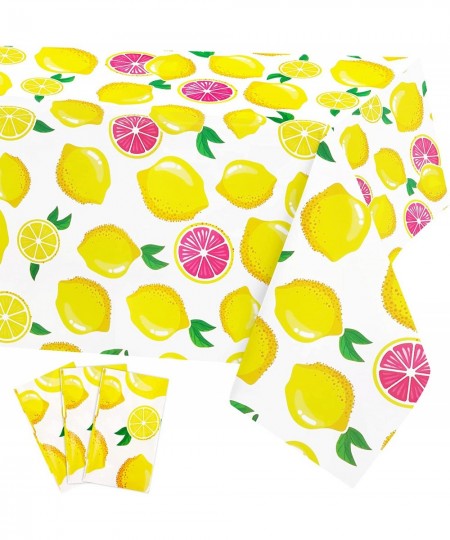 Lemon Table Cover -Summer Lemon Tablecloth Birthday Party Decorations Lemon Fruit Table Cover Party Supplies Picnic Rectangul...