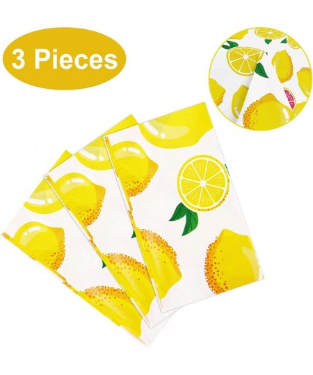 Lemon Table Cover -Summer Lemon Tablecloth Birthday Party Decorations Lemon Fruit Table Cover Party Supplies Picnic Rectangul...