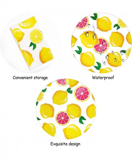 Lemon Table Cover -Summer Lemon Tablecloth Birthday Party Decorations Lemon Fruit Table Cover Party Supplies Picnic Rectangul...