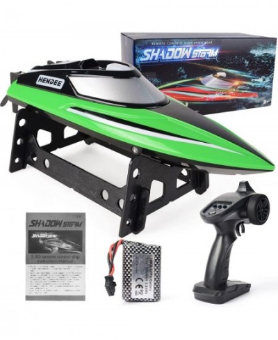 RC Boat - 18 MPH Fast Remote Control Boat with LED Light for Pools and Lakes - Self Righting Racing Boats for Adults and Kids...