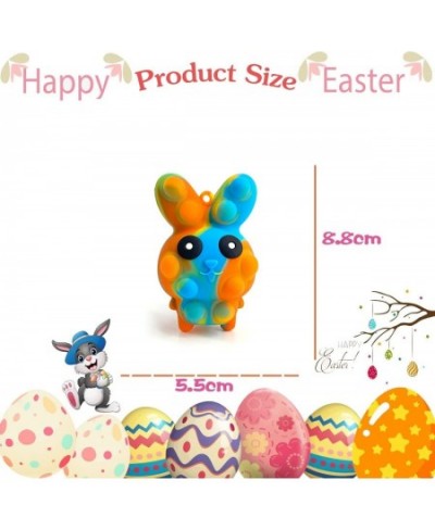 2Pcs Easter Pop Stress Balls Fidget Toy 3D Silicone Squeeze Balls Toy for Kids Boys Girls Toddlers Easter Basket Stuffers Egg...