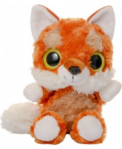 WELDREAM Red Fox Plush Toy with Furry Tail Huggable Stuffed Animals Lovely Big Eyes and Charming Smile Gift for Boys/Girls-7 ...