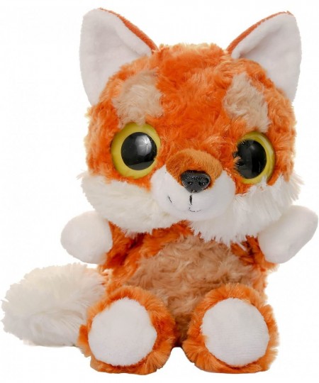 WELDREAM Red Fox Plush Toy with Furry Tail Huggable Stuffed Animals Lovely Big Eyes and Charming Smile Gift for Boys/Girls-7 ...