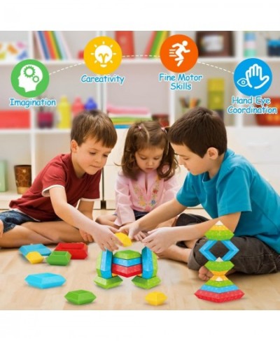 30 Pcs Montessori Toys for 1 2 3 4 5 6 Year Stacking Blocks Toddler Age 1-2 2-4 Preschool Stem Toy Kids Building Block Educat...