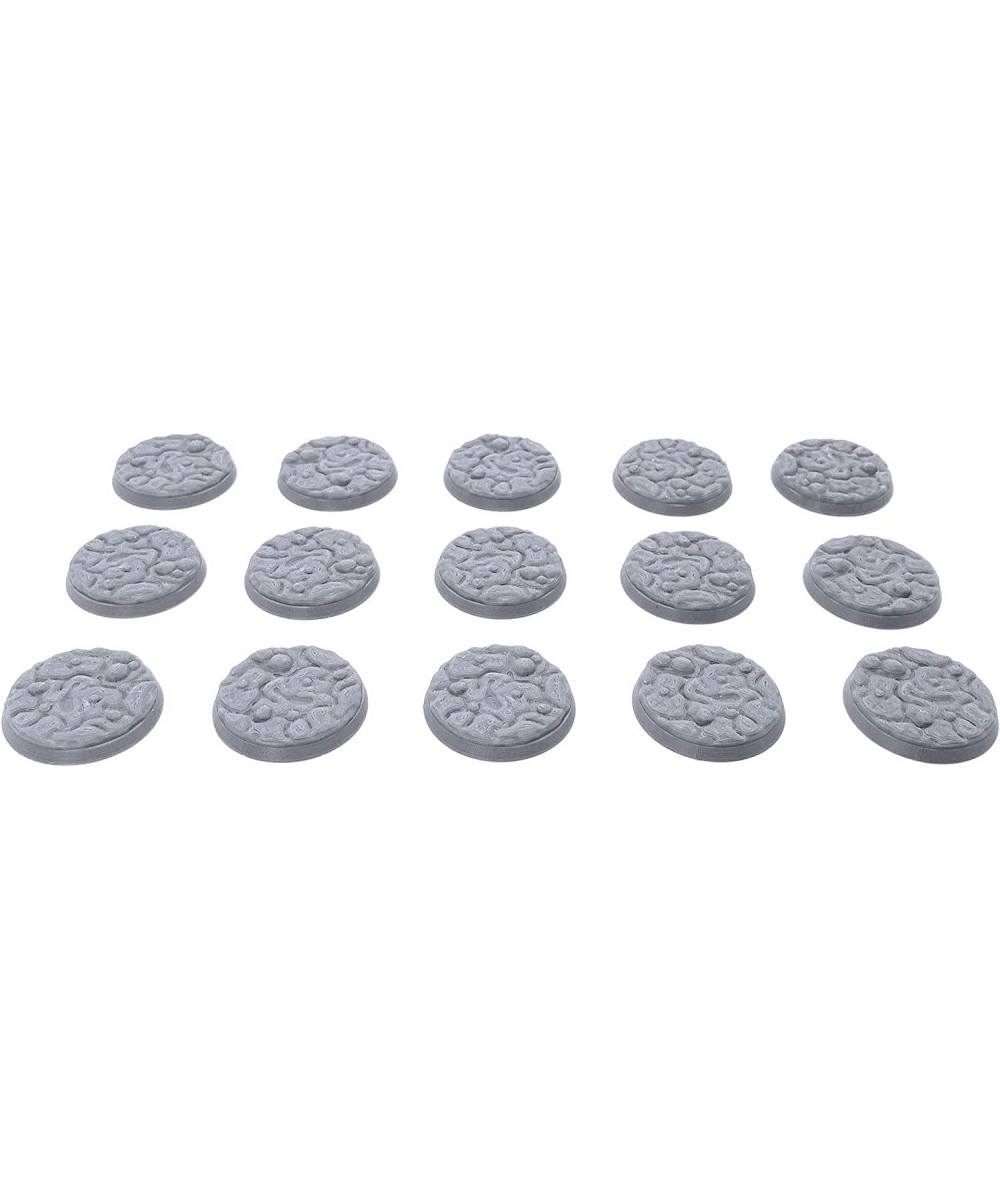 32mm Textured Bases - Wasteland (15pcs) 3D Printed Tabletop RPG and Wargame Miniature Accessories $18.69 - Game Accessories