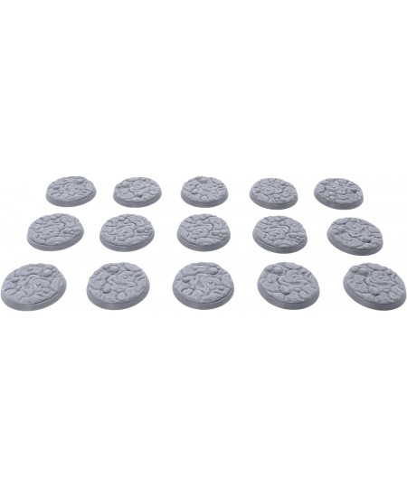 32mm Textured Bases - Wasteland (15pcs) 3D Printed Tabletop RPG and Wargame Miniature Accessories $18.69 - Game Accessories