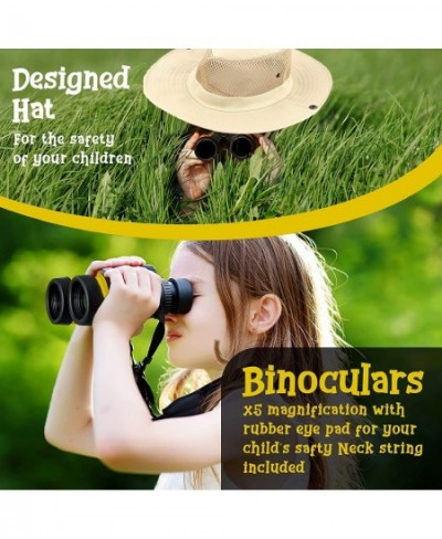 Adventure Kids - Outdoor Explorer Kit Children Binoculars Flashlight Compass Magnifying Glass Butterfly Net & Backpack. Toys ...