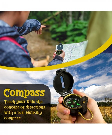 Adventure Kids - Outdoor Explorer Kit Children Binoculars Flashlight Compass Magnifying Glass Butterfly Net & Backpack. Toys ...