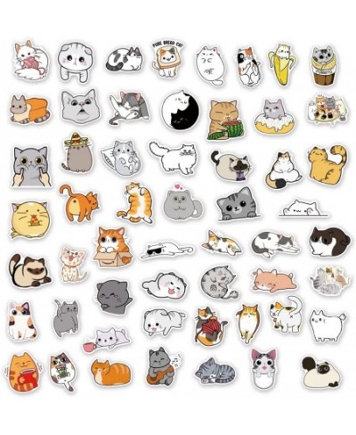 Cat Stickers 50 PCS Vinyl Waterproof Animal Stickers for Laptop Skateboard Water Bottle Phone Guitar Cat Stickers for Kids Ad...