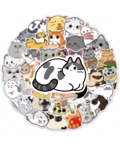 Cat Stickers 50 PCS Vinyl Waterproof Animal Stickers for Laptop Skateboard Water Bottle Phone Guitar Cat Stickers for Kids Ad...