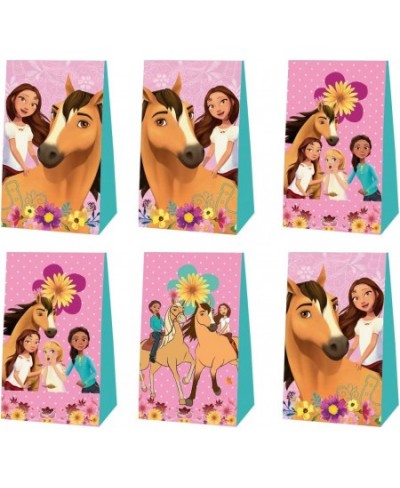 12Pcs Horse Theme Party Favor Bags Horse Theme Goody Bags Horse Cartoon Birthday Party Supplies for Girls 4.7x2.7x8.3 inch $2...