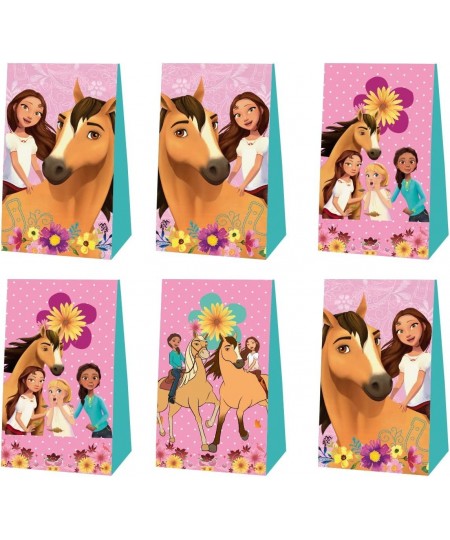 12Pcs Horse Theme Party Favor Bags Horse Theme Goody Bags Horse Cartoon Birthday Party Supplies for Girls 4.7x2.7x8.3 inch $2...