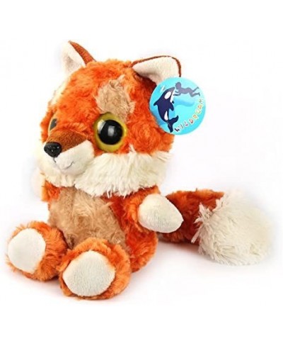 WELDREAM Red Fox Plush Toy with Furry Tail Huggable Stuffed Animals Lovely Big Eyes and Charming Smile Gift for Boys/Girls-7 ...