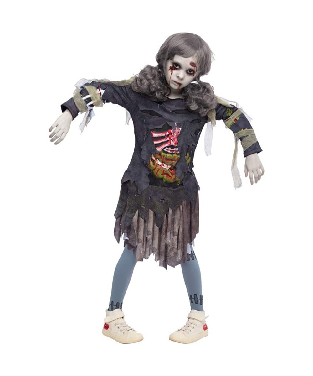 Scary Halloween Zombie Girl Living Dead Monster Child Costume for Girls $41.03 - Kids' Costumes