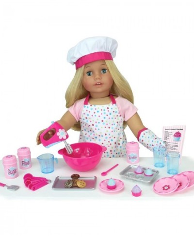 18 Inch Doll Baking Set of 23 Pcs. Fits American Girl Doll Furniture Mini Doll Food Cookware Set | Doll Sized $26.00 - Dolls