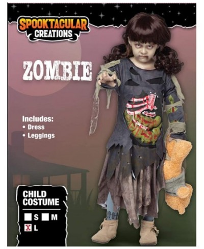 Scary Halloween Zombie Girl Living Dead Monster Child Costume for Girls $41.03 - Kids' Costumes