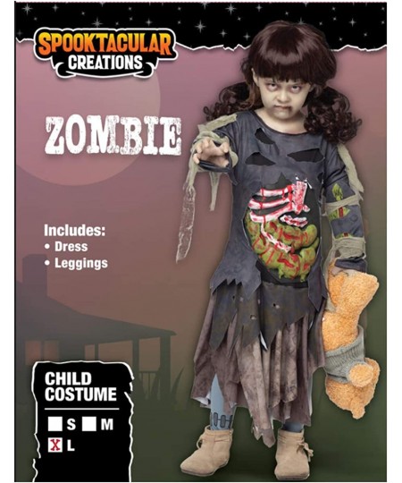 Scary Halloween Zombie Girl Living Dead Monster Child Costume for Girls $41.03 - Kids' Costumes