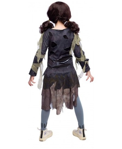 Scary Halloween Zombie Girl Living Dead Monster Child Costume for Girls $41.03 - Kids' Costumes