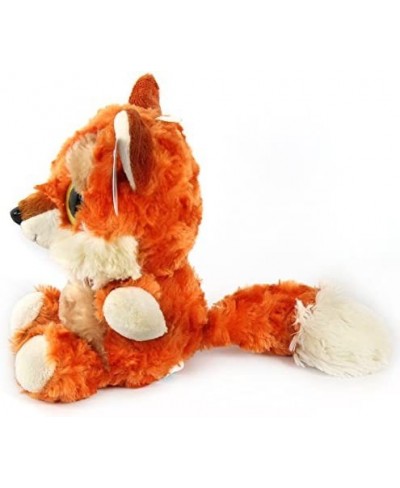 WELDREAM Red Fox Plush Toy with Furry Tail Huggable Stuffed Animals Lovely Big Eyes and Charming Smile Gift for Boys/Girls-7 ...