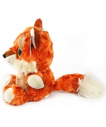 WELDREAM Red Fox Plush Toy with Furry Tail Huggable Stuffed Animals Lovely Big Eyes and Charming Smile Gift for Boys/Girls-7 ...