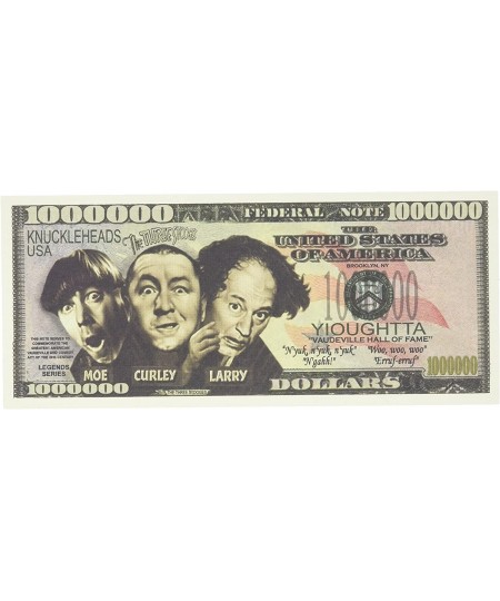 The Three Stooges $Million Dollar$ Bill Collectible $14.67 - Gags & Practical Joke Toys