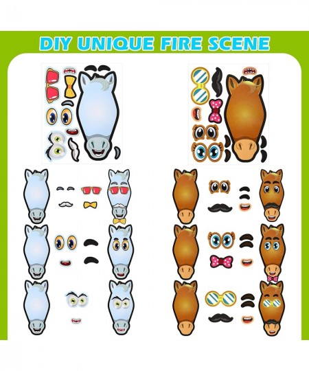 30 Pcs Make A Horse Stickers Cowboy Cowgirl Stickers Weastern Party Favors Horse Party Supplies Stickers for Kids DIY Sticker...