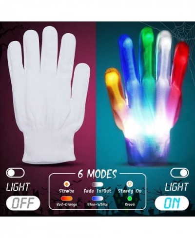 2 Pack Halloween Purge Masks Scary Light up Masks and 2 Pairs LED Gloves for Halloween Couple Costumes $32.65 - Kids' Dress-U...