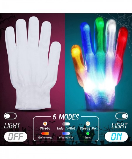 2 Pack Halloween Purge Masks Scary Light up Masks and 2 Pairs LED Gloves for Halloween Couple Costumes $32.65 - Kids' Dress-U...