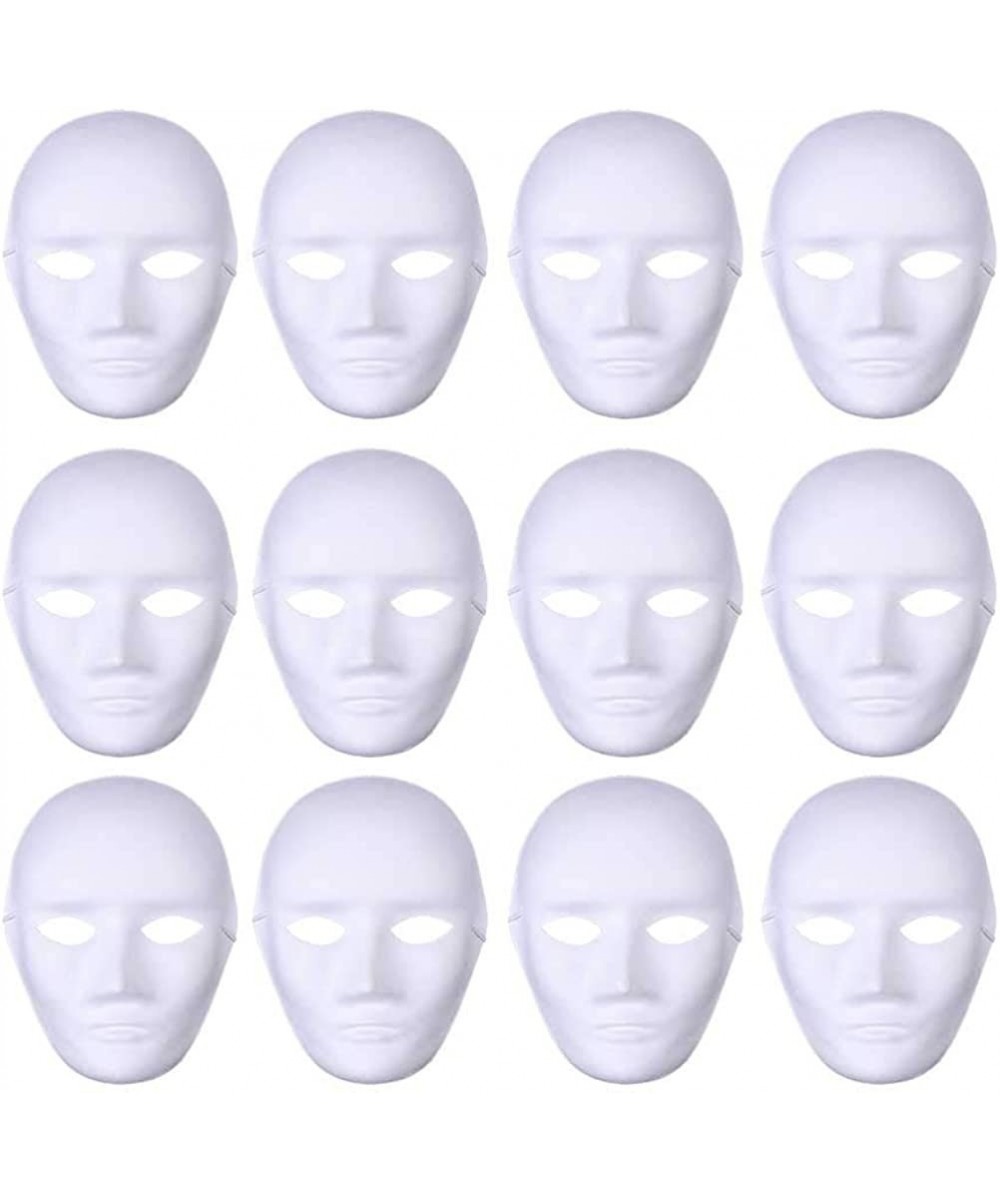 24Pcs DIY Mask Blank Painting Male Full Face Mask for Halloween Ghost Cosplay Masquerade Hip Hop Dance Party Favors $53.90 - ...